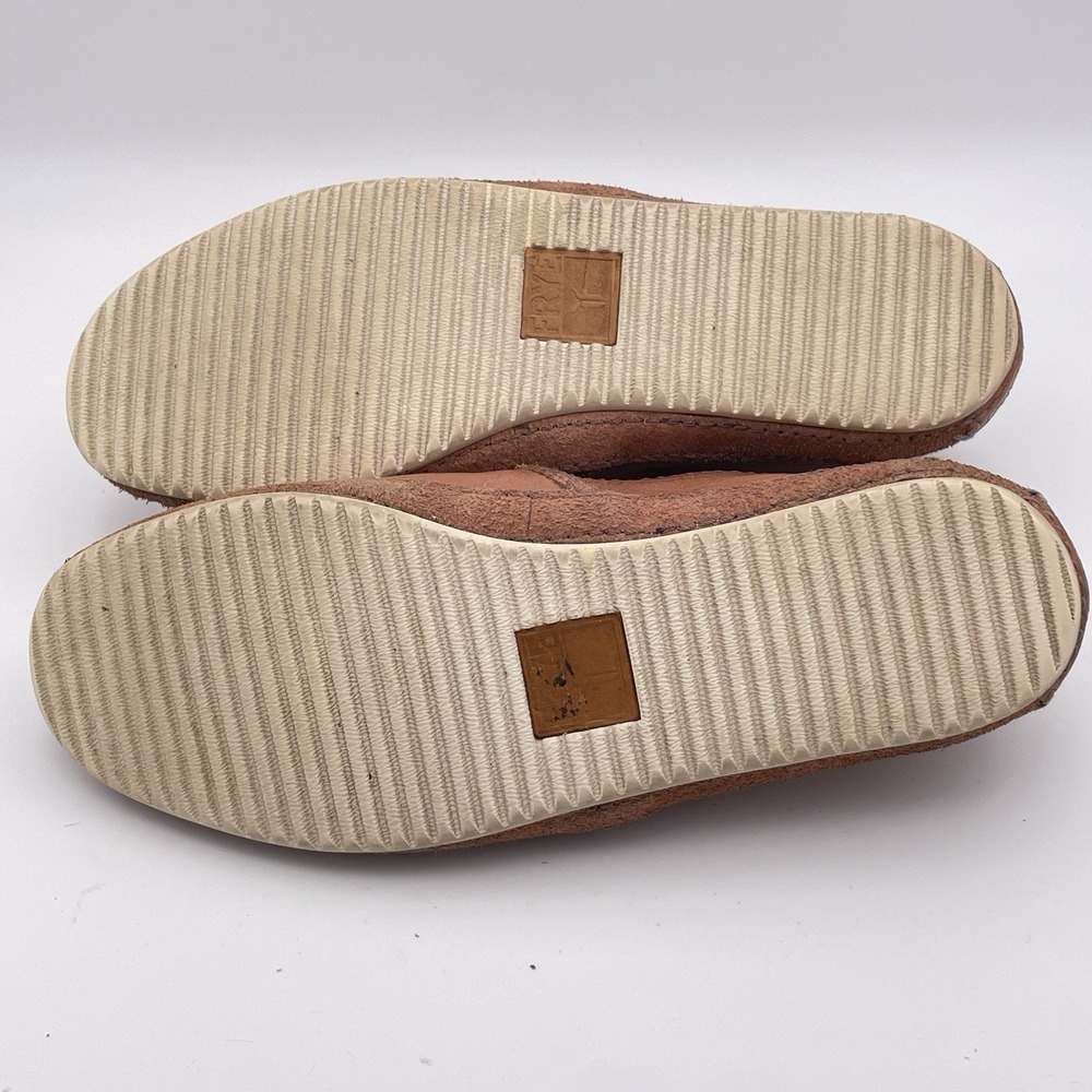 FRYE Dean‎ Artisan Shoes Women's 6.5 Brown Soft Leather Slip-On Flats Bohemian - Picture 10 of 12